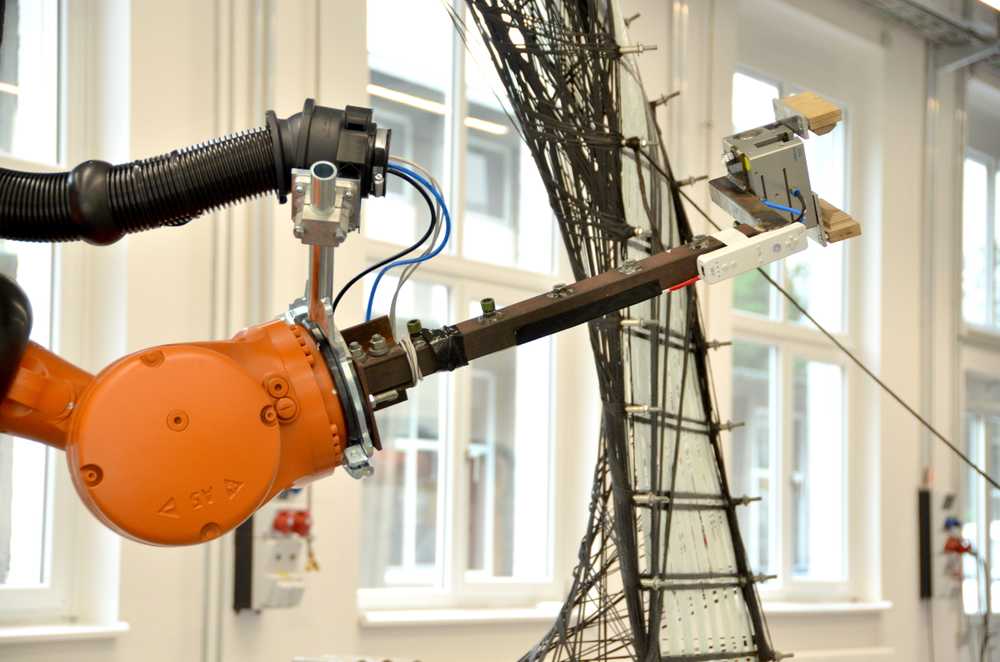 Festo Gripper, ICD/ITKE (ITECH) Reseach Pavilion 2016/2017, University of Stuttgart, 2017