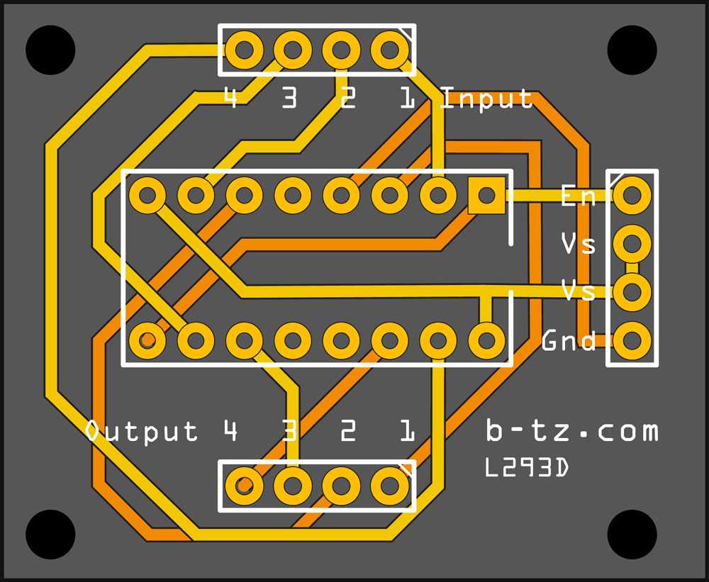 L293D shield pcb